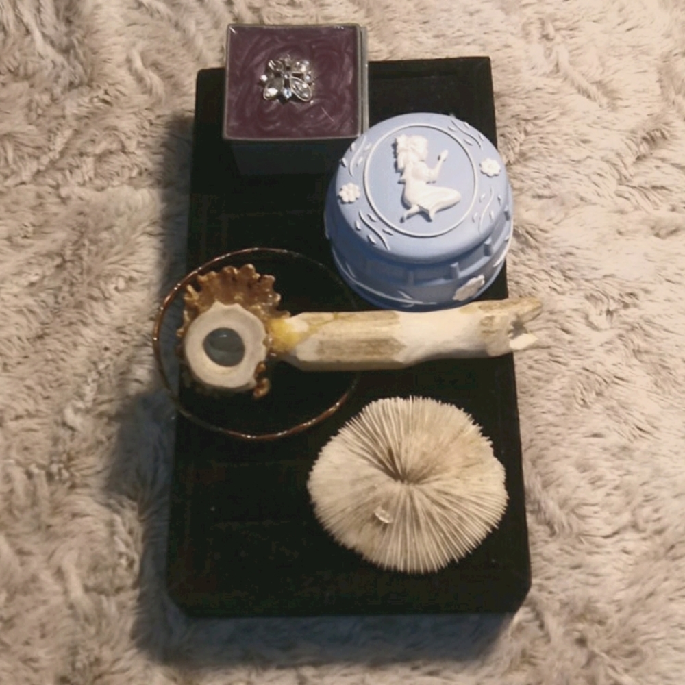 Interesting lot of cases bracelet bone shell mix